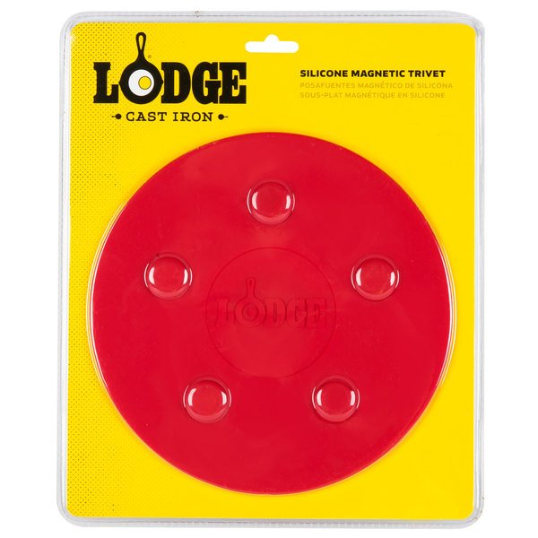 Lodge 8 Large Red Silicone Magnetic Trivet
