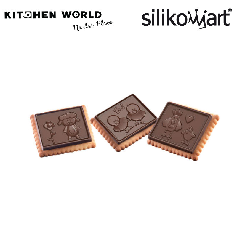 Silikomart CKC01 Cookie Cutter & Chocolate Mold Kit, Snowman