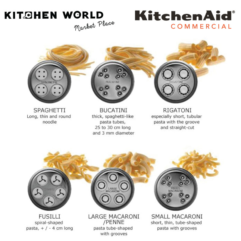 KitchenAid KPEXTA Gourmet Pasta Press Attachment, White