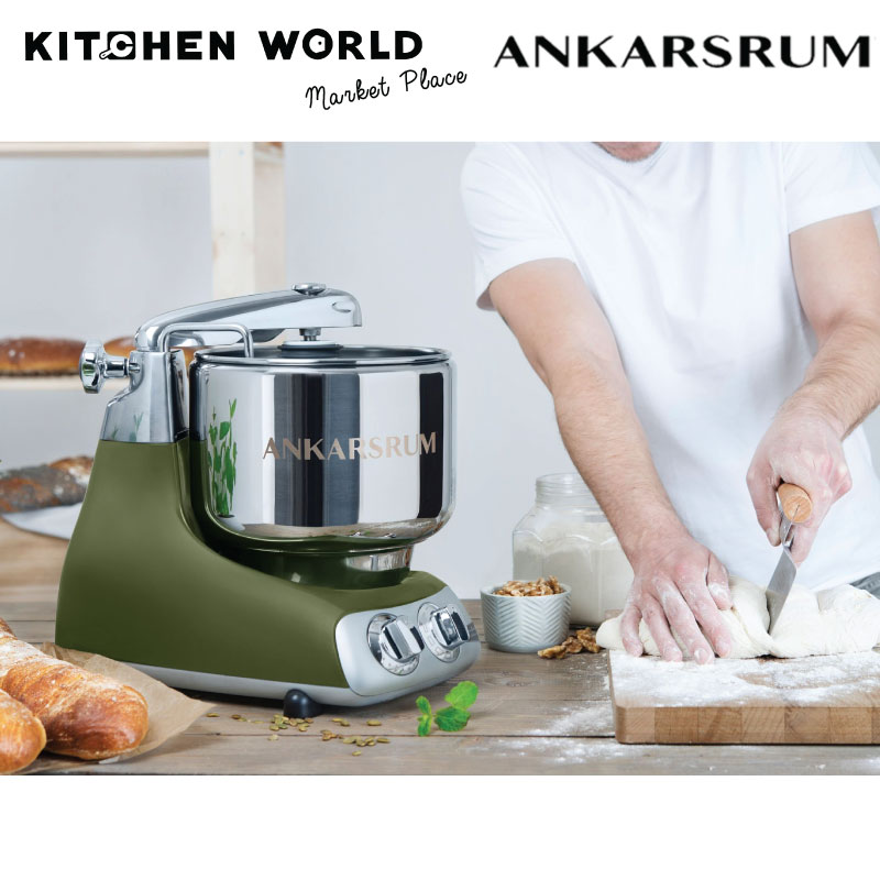 Ankarsrum Assistent Original AKM 6230 Electric Stand Mixer, 7.4 Quart (Red)