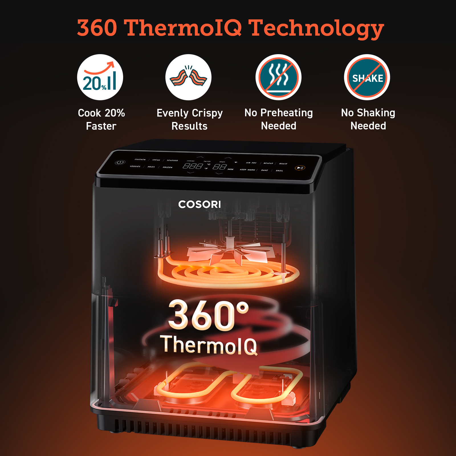 COSORI Dual Blaze™ 6.8 QT Smart Air Fryer - VeSync Store