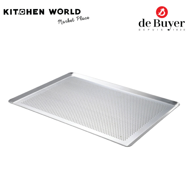 de Buyer 23 9/16 x 15 3/4 Perforated Aluminum Baking Sheet 7367.6